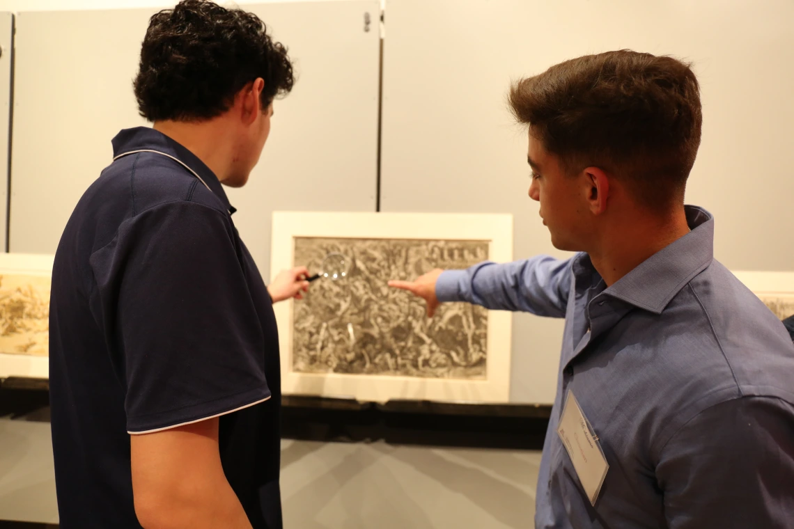 Jairo Parra and Christian Schifano present their analysis of 'Naval Battle Between the Greeks and Trojans.'